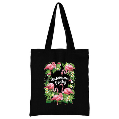 Torba za kupovinu Ženska ručna torba Torba na rame Ženska kupovna platnena torba Višekratna upotreba za putovanje na posao Školska torba velikog kapaciteta Print flamingo