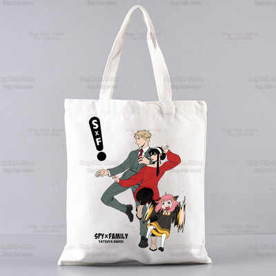 Spy X Family Shopper Geanta Print Canvas Anime Kawaii Anya Forger Genți de mână Genți de mână SPYFAMILY Genți de femei Harajuku Genți de umăr