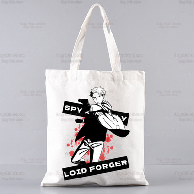 Spy X Family Shopper Geanta Print Canvas Anime Kawaii Anya Forger Genți de mână Genți de mână SPYFAMILY Genți de femei Harajuku Genți de umăr