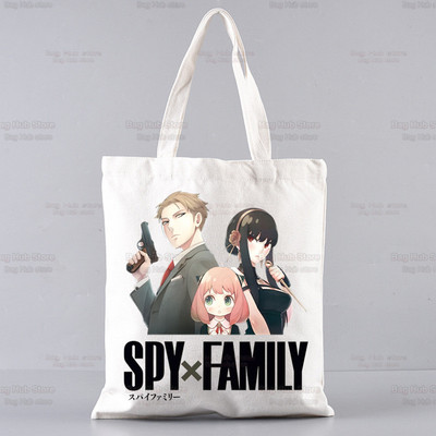 Spy X Family Shopper Geanta Print Canvas Anime Kawaii Anya Forger Genți de mână Genți de mână SPYFAMILY Genți de femei Harajuku Genți de umăr