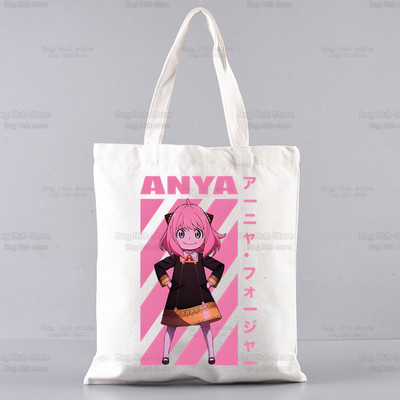 Spy X Family Shopper Geanta Print Canvas Anime Kawaii Anya Forger Genți de mână Genți de mână SPYFAMILY Genți de femei Harajuku Genți de umăr