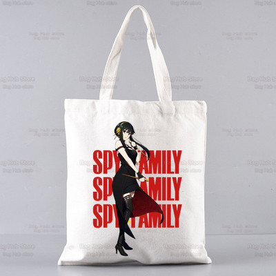 Spy X Family Shopper Geanta Print Canvas Anime Kawaii Anya Forger Genți de mână Genți de mână SPYFAMILY Genți de femei Harajuku Genți de umăr