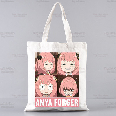 Spy X Family Shopper Geanta Print Canvas Anime Kawaii Anya Forger Genți de mână Genți de mână SPYFAMILY Genți de femei Harajuku Genți de umăr