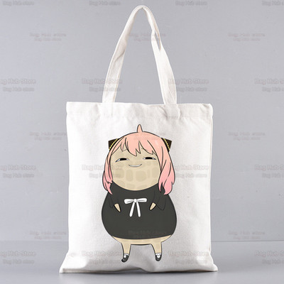 Spy X Family Shopper Geanta Print Canvas Anime Kawaii Anya Forger Genți de mână Genți de mână SPYFAMILY Genți de femei Harajuku Genți de umăr