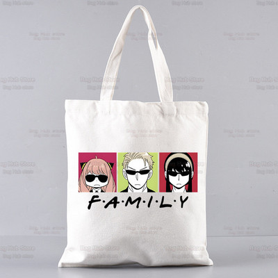 Spy X Family Shopper Geanta Print Canvas Anime Kawaii Anya Forger Genți de mână Genți de mână SPYFAMILY Genți de femei Harajuku Genți de umăr