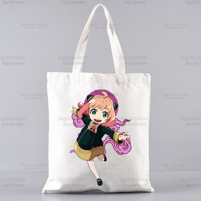 Spy X Family Shopper Geanta Print Canvas Anime Kawaii Anya Forger Genți de mână Genți de mână SPYFAMILY Genți de femei Harajuku Genți de umăr