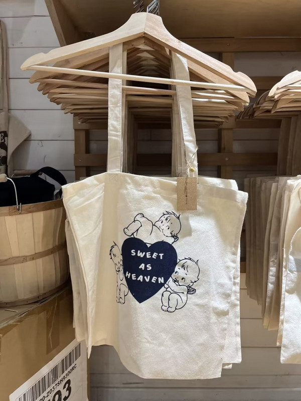 Ležerna ženska modna torba na rame s printom žutog anđela 2023. Ljeto 2023. Vintage platnene ženske torbe Mujer