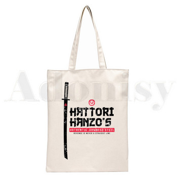 Kill Bill Ninja Hattori Hanzo Graphic Cartoon Print Τσάντες αγορών Μόδα για κορίτσια Casual Pacakge Τσάντα χειρός