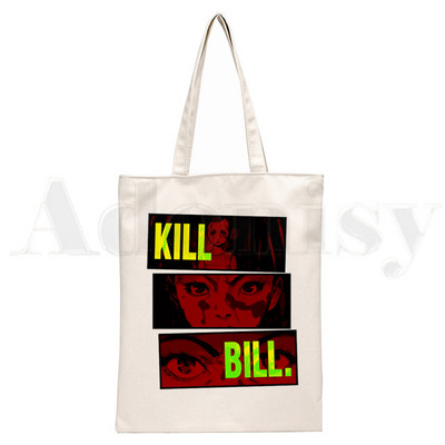 Kill Bill Ninja Hattori Hanzo Graphic Cartoon Print Genți de cumpărături Fete Fashion Casual Pacakge Hand Geantă