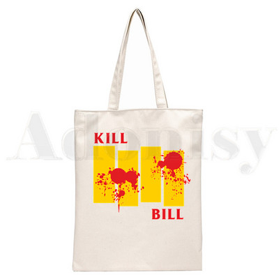Kill Bill Ninja Hattori Hanzo Graphic Cartoon Print Genți de cumpărături Fete Fashion Casual Pacakge Hand Geantă