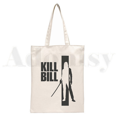 Kill Bill Ninja Hattori Hanzo Graphic Cartoon Print Genți de cumpărături Fete Fashion Casual Pacakge Hand Geantă