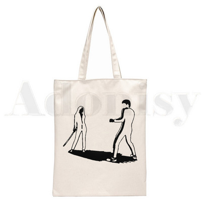Kill Bill Ninja Hattori Hanzo Graphic Cartoon Print Genți de cumpărături Fete Fashion Casual Pacakge Hand Geantă