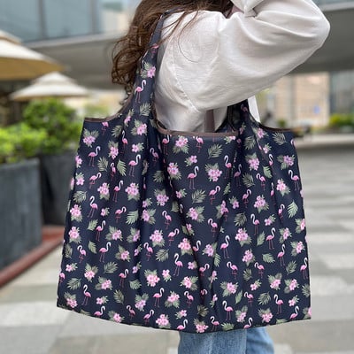 Mašinoje plaunamos perdirbamos pirkinių maišeliai Daugkartiniai bakalėjos krepšeliai XL dydžio 50 svarų mados rankinės su maišeliais