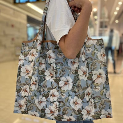 Mašinoje plaunamos perdirbamos pirkinių maišeliai Daugkartiniai bakalėjos krepšeliai XL dydžio 50 svarų mados rankinės su maišeliais