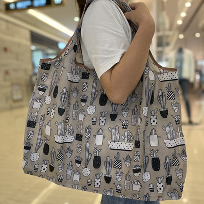 Mašinoje plaunamos perdirbamos pirkinių maišeliai Daugkartiniai bakalėjos krepšeliai XL dydžio 50 svarų mados rankinės su maišeliais