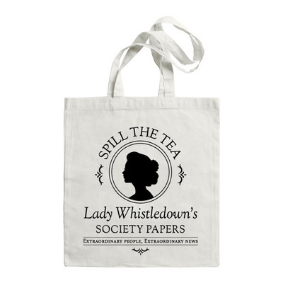 Women Spill The Tea Lady Whistledown's Shirt Bridgerton Graphic TV Series Handbag Shoulder Bags Casual Shopping Γυναικεία τσάντα καμβά
