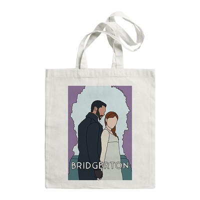 Women Spill The Tea Lady Whistledown's Shirt Bridgerton Graphic TV Series Handbag Shoulder Bags Casual Shopping Γυναικεία τσάντα καμβά