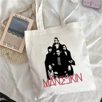 Maneskin Τσάντες αγορών Τσάντα Shopper Τσάντα Tote Τσάντες Τσάντες ώμου Γυναικεία βαμβακερή πάνινη τσάντα παραλίας Unisex Μόδα