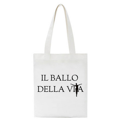 Maneskin Τσάντες αγορών Τσάντα Shopper Τσάντα Tote Τσάντες Τσάντες ώμου Γυναικεία βαμβακερή πάνινη τσάντα παραλίας Unisex Μόδα