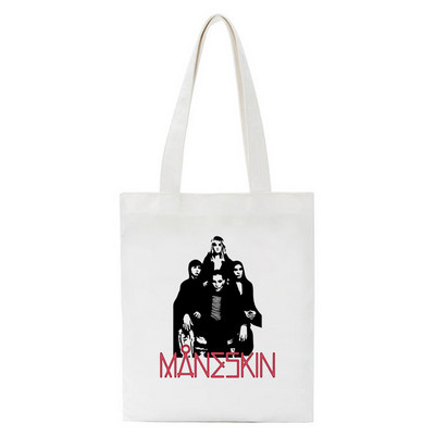 Maneskin Τσάντες αγορών Τσάντα Shopper Τσάντα Tote Τσάντες Τσάντες ώμου Γυναικεία βαμβακερή πάνινη τσάντα παραλίας Unisex Μόδα