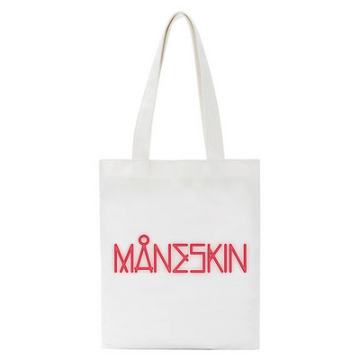 Maneskin Τσάντες αγορών Τσάντα Shopper Τσάντα Tote Τσάντες Τσάντες ώμου Γυναικεία βαμβακερή πάνινη τσάντα παραλίας Unisex Μόδα