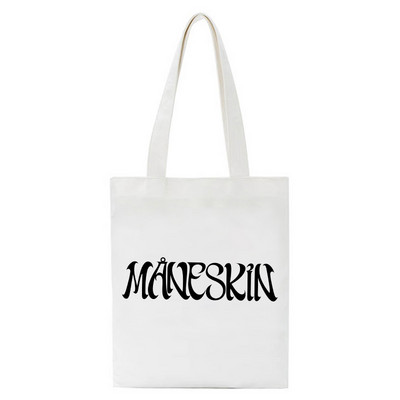Maneskin Τσάντες αγορών Τσάντα Shopper Τσάντα Tote Τσάντες Τσάντες ώμου Γυναικεία βαμβακερή πάνινη τσάντα παραλίας Unisex Μόδα