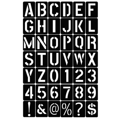 Újrafelhasználható barkácsfestés üreges forma dombornyomó sablon betűszám szimbólum stencil festőtábla bélyegző forma vonalzó