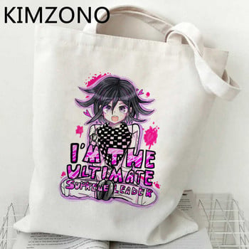 Danganronpa τσάντα για ψώνια παντοπωλείο βαμβακερή shopper καμβά μπόλσα τσάντα bolsas επαναχρησιμοποιήσιμες πτυσσόμενες καμπάνες από γιούτα