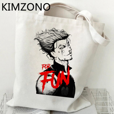 Nákupná taška Hunter x Hunter Hisoka, ekologická recyklovateľná taška, bavlnená opakovane použiteľná taška, nákupná sieťka, sieťové vrecko, vrecko na papier