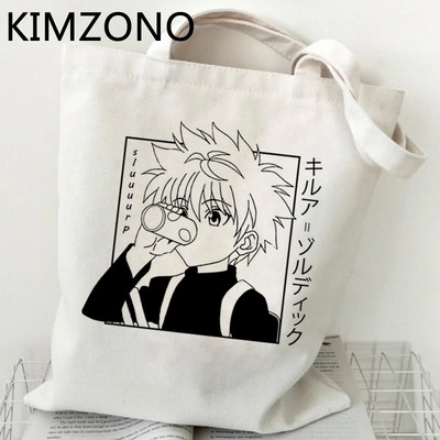 Nákupná taška Hunter x Hunter Hisoka, ekologická recyklovateľná taška, bavlnená opakovane použiteľná taška, nákupná sieťka, sieťové vrecko, vrecko na papier