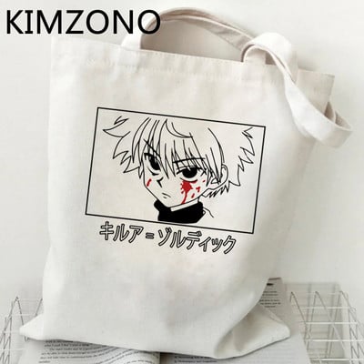 Nákupná taška Hunter x Hunter Hisoka, ekologická recyklovateľná taška, bavlnená opakovane použiteľná taška, nákupná sieťka, sieťové vrecko, vrecko na papier