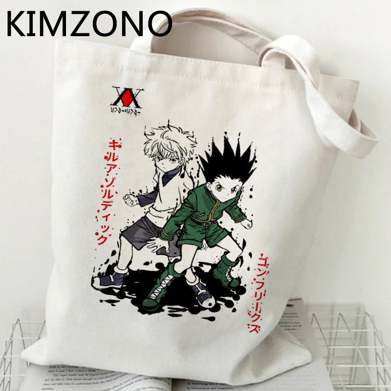 Nákupná taška Hunter x Hunter Hisoka, ekologická recyklovateľná taška, bavlnená opakovane použiteľná taška, nákupná sieťka, sieťové vrecko, vrecko na papier