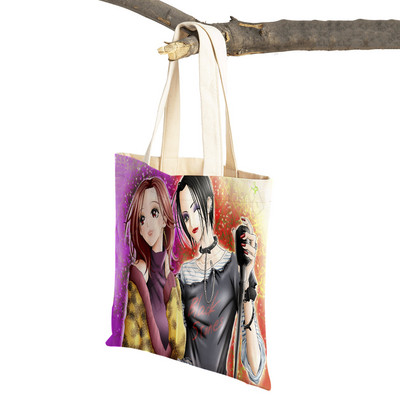 Anime NANA Art ikdienas sieviešu iepirkumu soma japāņu klasiska multfilma audekls sievietēm pircēju soma Ceļojumu rokassomas