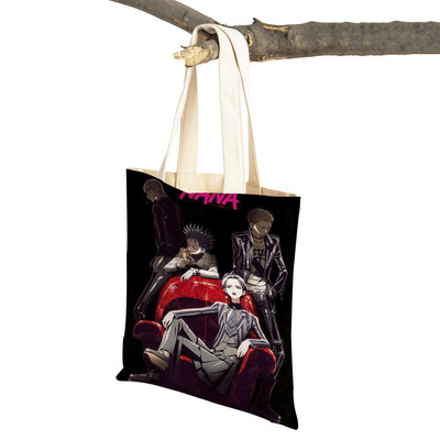 Anime NANA Art ikdienas sieviešu iepirkumu soma japāņu klasiska multfilma audekls sievietēm pircēju soma Ceļojumu rokassomas