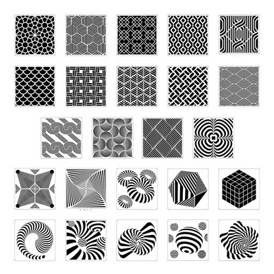 24 τεμάχια με κούφια στένσιλ PET Σετ Πρότυπα καλλιτεχνικών σχεδίων γκράφιτι 6''x 6'' για παιδιά ενήλικες DIY Art Handcraft Scrapbooking HX6A