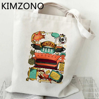 Friends Tv Show torba za kupovinu torba za recikliranje shopper tote torba od jute torba eko torba tkanina sklopivi sacolas