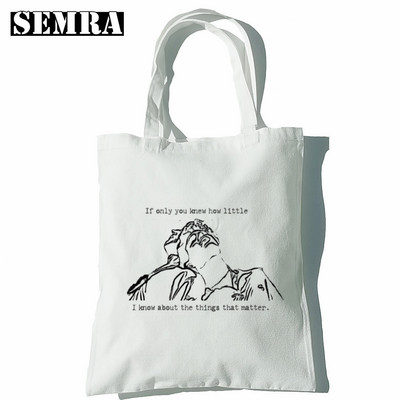 Call Me By Your Name Elio Oliver Aethetic Ručne torbe Torbe na rame Ležerna kupnja Ručna torba za djevojke Ženska elegantna platnena torba