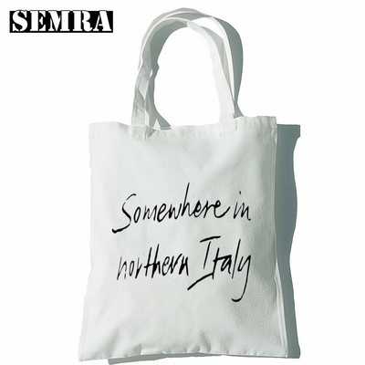 Call Me By Your Name Elio Oliver Aethetic Ručne torbe Torbe na rame Ležerna kupnja Ručna torba za djevojke Ženska elegantna platnena torba