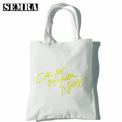 Call Me By Your Name Elio Oliver Aethetic Ručne torbe Torbe na rame Ležerna kupnja Ručna torba za djevojke Ženska elegantna platnena torba