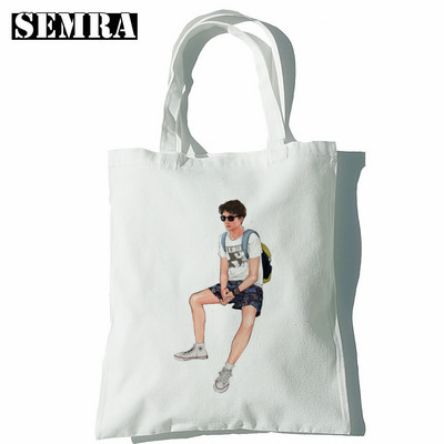 Call Me By Your Name Elio Oliver Aethetic Ručne torbe Torbe na rame Ležerna kupnja Ručna torba za djevojke Ženska elegantna platnena torba