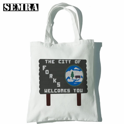 Twilight ženska platnena velika torba Eko torba za kupnju Torba na rame velikog kapaciteta za žene Ženska sklopiva torba za plažu