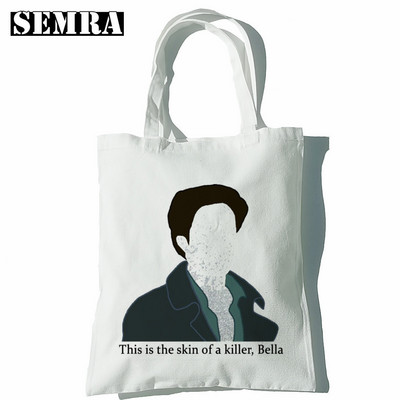 Twilight ženska platnena velika torba Eko torba za kupnju Torba na rame velikog kapaciteta za žene Ženska sklopiva torba za plažu