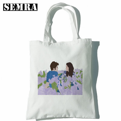 Twilight ženska platnena velika torba Eko torba za kupnju Torba na rame velikog kapaciteta za žene Ženska sklopiva torba za plažu