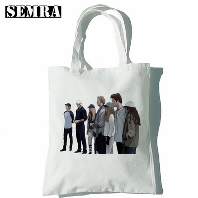 Twilight ženska platnena velika torba Eko torba za kupnju Torba na rame velikog kapaciteta za žene Ženska sklopiva torba za plažu