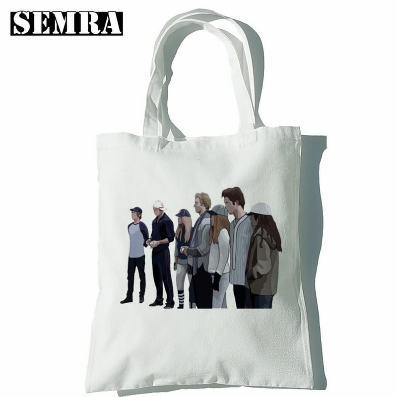 Twilight ženska platnena velika torba Eko torba za kupnju Torba na rame velikog kapaciteta za žene Ženska sklopiva torba za plažu