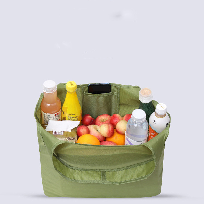 Prijenosna višekratna kupovna torba Oxford, jednobojna, sklopiva torbica, jednobojna, vodootporna ručna torbica, džepna torbica