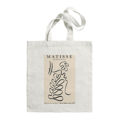 Shopper Ženske torbe na rame Matisse Ljetne Large Capacity Casual Canvas Fun Art Printing Messenger Bag Fashion Harajuku Letter