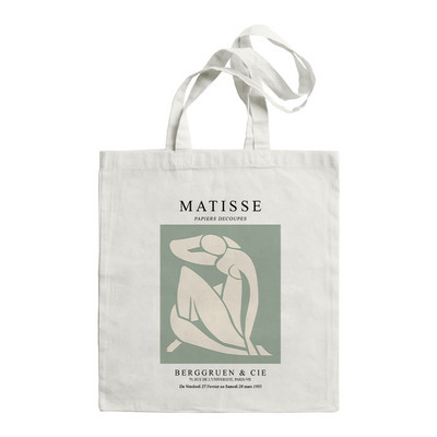 Shopper Ženske torbe na rame Matisse Ljetne Large Capacity Casual Canvas Fun Art Printing Messenger Bag Fashion Harajuku Letter