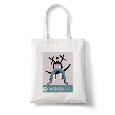 Walls Print Női vásárlótáskák Bevásárlótáska Utazótáska Főiskolai Retro válltáska Nagy kapacitású diákkézitáska