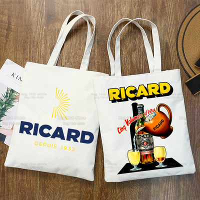 Платнена чанта за през рамо Ricard Graphic Cartoon Printed Female Harajuku Funny Large-capacity Eco Environmental RICARD Shopper Bag